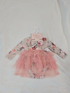 just Lizzy fashion dress with headband Size: 18M